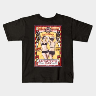 The Untattooed Lady Sideshow Poster Kids T-Shirt